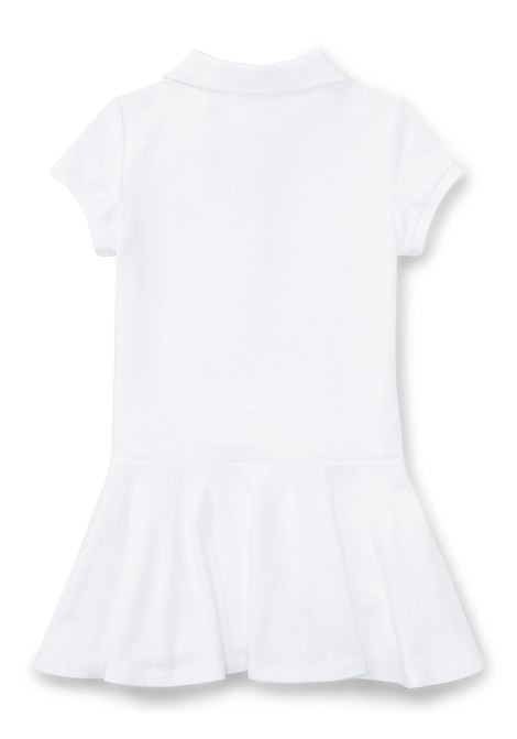 Abito Bianco Stile Polo RALPH LAUREN KIDS | 313-624740003